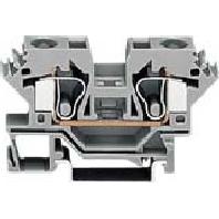 WAGO 284-601 Doorgangsklem 10 mm Spanveer Toewijzing: L Grijs 25 stuk(s)