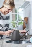 Bloempot Brussels diamond rond 16 cm oyster pearl elho - Elho - thumbnail