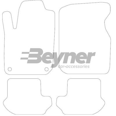 Velours Automatten passend voor Ford Ka 1998-2008 4-delig HL1202554