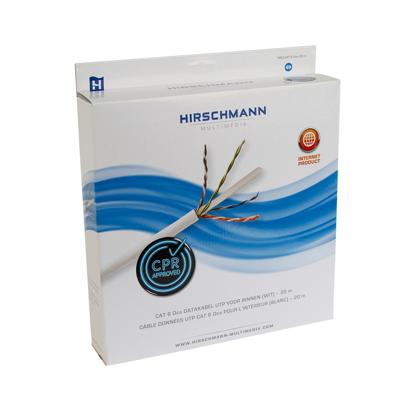 Hirschmann Shopconcept UTP CAT6 20m doos, wit CPR klasse ECA - 2401834