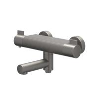 Badthermostaatkraan IVY Pact Opbouw Omstel Met Draaibare Baduitloop Met Omstel Cooltouch Geborsteld Metal Black PVD - thumbnail