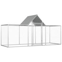 VidaXL Kippenren 3x1x1,5 m gegalvaniseerd staal - thumbnail