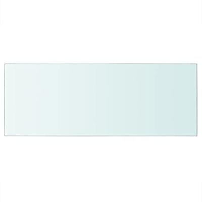 Wandschap transparant 60x25 cm glas