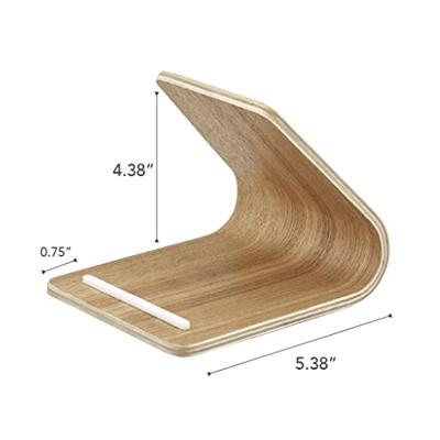 Yamazaki 7327 RIN Tablet St, beige, PlyWood, 12 x 14 x 11.5 cm