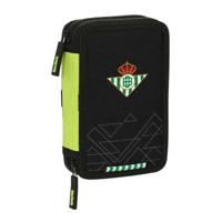 Dubbele etui Real Betis Balompié Zwart Limoen 12.5 x 19.5 x 4 cm (28 Onderdelen) - thumbnail