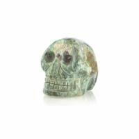 Kristallen Schedel Robijn in Fuchsiet - 45 mm - thumbnail