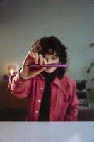 Faber Castell FC-140841 Vulpen Faber-Castell Grip Glam F Paars - thumbnail