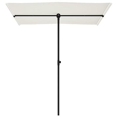 VidaXL Parasol met aluminium paal 180x110 cm zandwit VidaXL Parasol met aluminium paal 180x110 cm zandwit