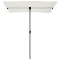 VidaXL Parasol met aluminium paal 180x110 cm zandwit - thumbnail