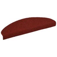 VidaXL Trapmatten zelfklevend 65x21x4 cm naaldvilt rood 15 st - thumbnail