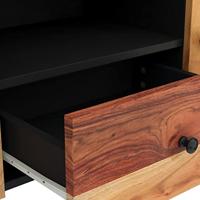 Tv-meubel 105x33,5x46 cm massief acaciahout en bewerkt hout - thumbnail
