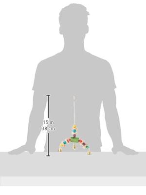 Happy Pet vogelspeelgoed jingler hout