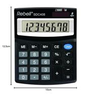 Rebell RE-SDC408-BX Calculator SDC408 Zwart - thumbnail
