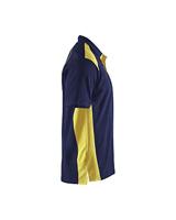 Blakläder Blauwe kleding 33241050 poloshirt, marineblauw/geel XS - thumbnail