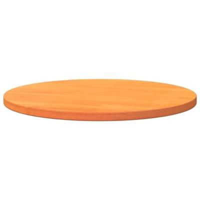 Tafelblad rond 60x2,5 cm massief grenenhout wasbruin - thumbnail