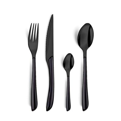Amefa Eclat Lumino Bestekset 16-delig Zwart