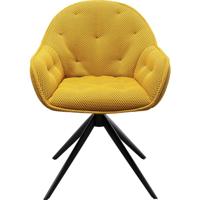 Kare Eetkamerstoel Carlito Mesh Yellow - thumbnail