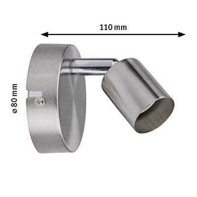 Paulmann Spotlight Carolina 66743 Wandlamp GU10 LED Nikkel (mat)