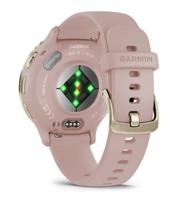 Connected GPS-horloge - GARMIN - Venu 3S - 30,4 mm (1,2) - Zacht goud staal, roze kast en roze siliconen band - thumbnail