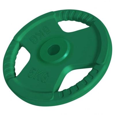 Halterschijf 5 kg Gripper Gietijzer Rubber Coating - 30/31 mm Halterschijf 5 kg Gripper Gietijzer Rubber Coating - 30/31 mm