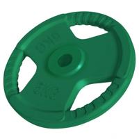 Halterschijf 5 kg Gripper Gietijzer Rubber Coating - 30/31 mm - thumbnail