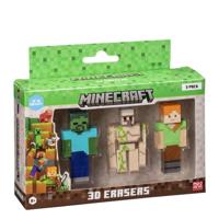 MINECRAFT 3D ERASERS - 3 PACK VER.C - thumbnail