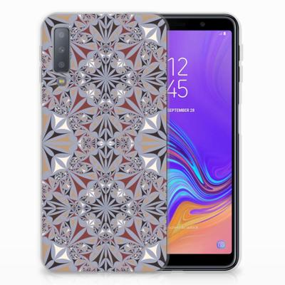 Samsung Galaxy A7 (2018) | TPU | Siliconen hoesje | Flower Tiles