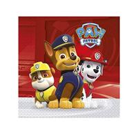 Paw Patrol Ready For Action Servetten 33x33 cm 20 Stuks Rood/Wit - thumbnail
