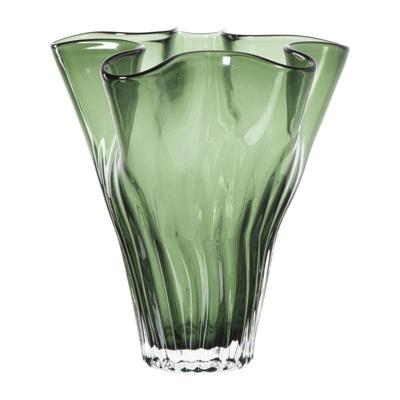 Vaas golf - groen - ø22x24 cm Vaas golf - groen - ø22x24 cm