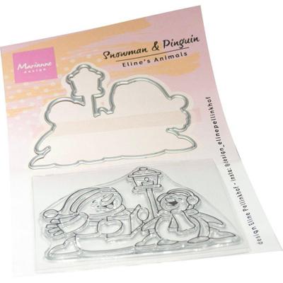 Marianne Design • clear stamps & dies eline's animals snowman & pinguin
