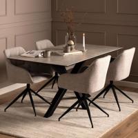 Bendt Eettafel 'Line' Keramiek, 160 x 90cm, kleur Grijs - thumbnail