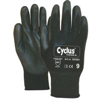 Cycplus werkhandschoen nylon s/7 l+r rode kraag cyclus 292561 - thumbnail