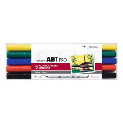 Tombow • abt pro marker set op alcohol basis basis kleuren 5pcs
