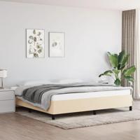 Bedframe stof crmekleurig 200x200 cm - thumbnail
