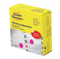 Avery marking dots, diameter 19 mm, rol met 250 stuks, rood - thumbnail