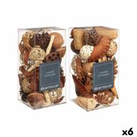 Decoratieve potpourri Gift Decor Wit Bruin Rood 14 x 30,5 x 14 cm (6 Stuks) - thumbnail