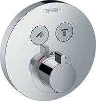 Hansgrohe Thermostaat Afbouwdeel ShowerSelect Voor 2 Functies Rond Chroom - thumbnail
