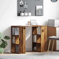 Bureau met plank Oud Hout 90 x 50 x 75 cm Bewerkt hout - thumbnail