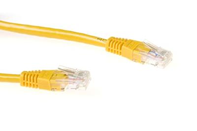 ACT Gele 3 meter U/UTP CAT6 patchkabel met RJ45 connectoren