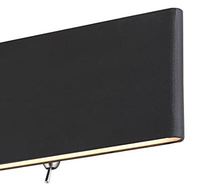 Globo Design wandlampSiegfried M zwart met schakelaar - 41751-12B