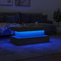 Salontafel met LED-verlichting 90x50x40 cm sonoma eikenkleurig - thumbnail
