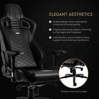 Noblechairs EPIC Zwart Gaming Stoel - thumbnail