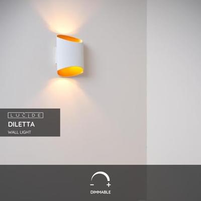 Lucide DILETTA - Wandlamp - 1xG9 - Wit