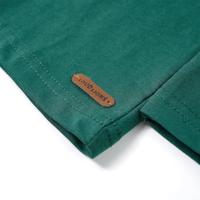 Kindershirt met lange mouwen motorprint 116 groen - thumbnail