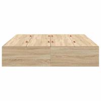 Bedframe Sonoma eiken 200 x 160 x 31.5 cm Bewerkt hout - thumbnail