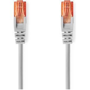 CAT6 Netwerkkabel | RJ45 Male | RJ45 Male | U/UTP | 30.0 m | Rond | PVC | Grijs | Label