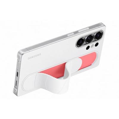Samsung Galaxy S25 Ultra Stand Grip Case Telefoonhoesje Wit - thumbnail