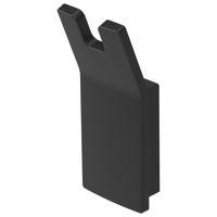 Handdoekhaak Haceka Aline Dubbel Mat Zwart - thumbnail