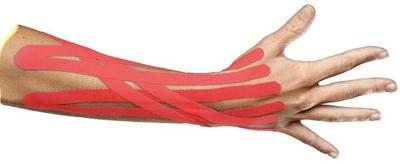 Emdee Kinesiologie Tape Kinesio Tape 20 Pre-Cut Strips Bandage Art.57813 5cmx5m 1Stuks