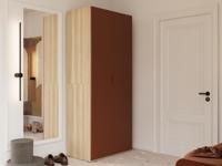 Kast MATANA 2 deuren terracotta/elegante eik - thumbnail